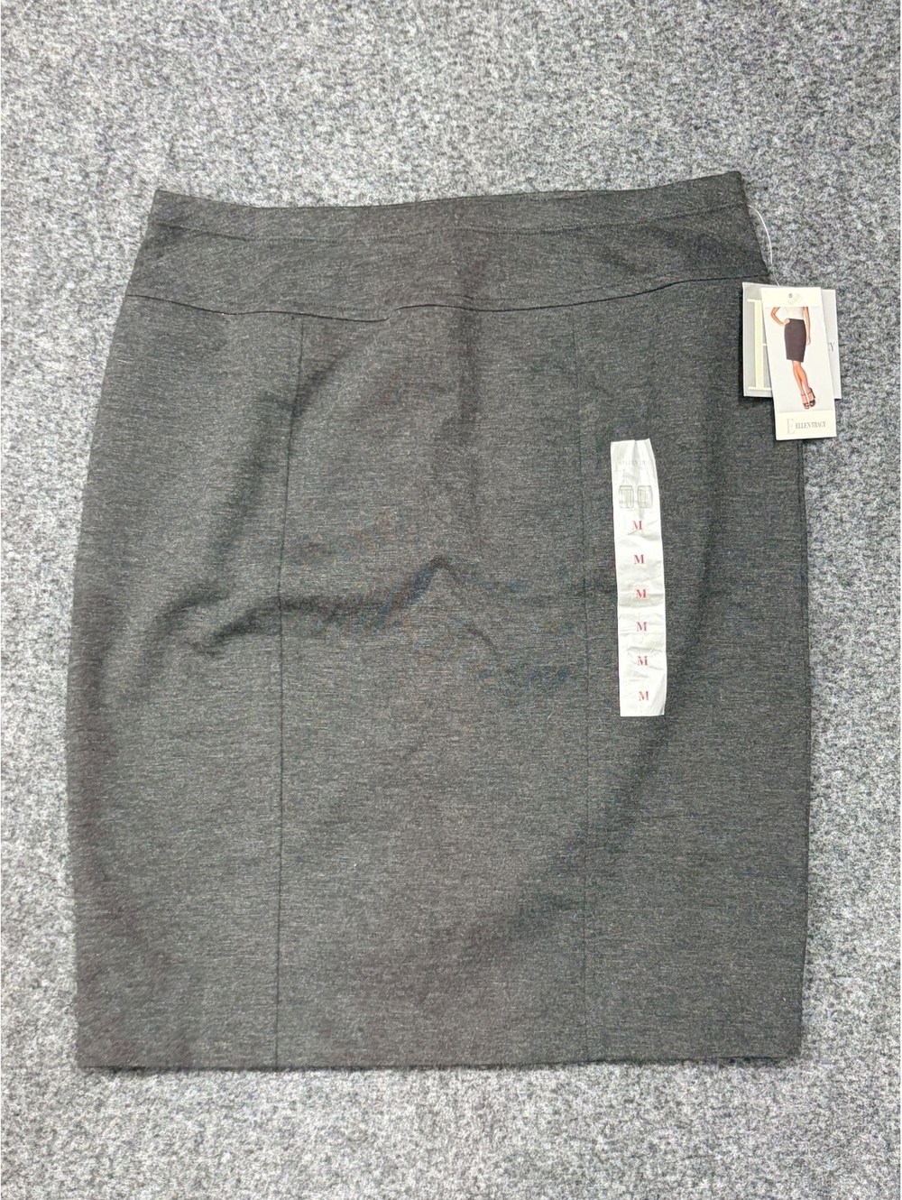 Ellen Tracy Dark Gray Pencil Skirt Size Medium